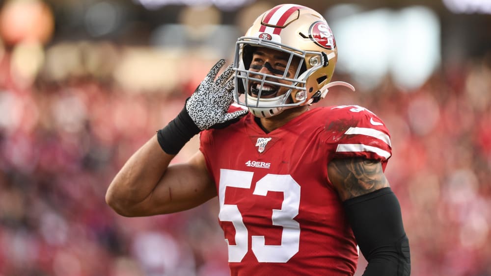 Linebacker und erfolgreicher Teil der Special Teams: Mark Nzeocha steht mit den San Francisco 49ers im Super Bowl.