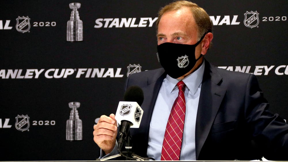 Eishockey in Zeiten der Covid-19-Pandemie: NHL-Commissioner Gary Bettman.