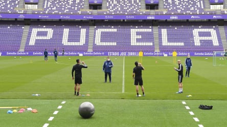 La Liga nimmt langsam wieder Fahrt auf - so wie hier in Valladolid.