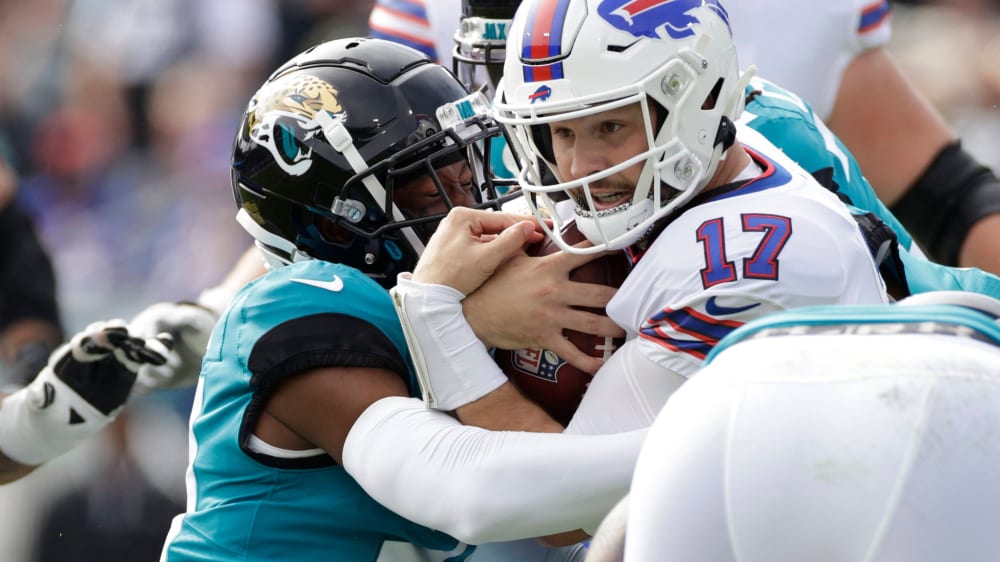 Got completely wrong-footed with the Jaguars with the Bills: Josh Allen.