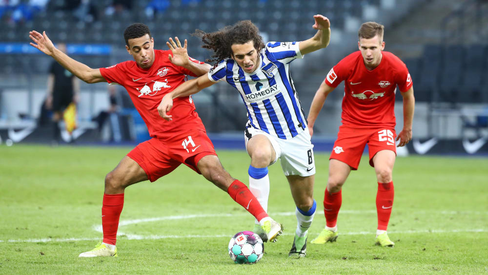 Schlüsselszene: Matteo Guendouzi verliert den Ball unmittelbar vor dem 0:2 an Tyler Adams (l.).