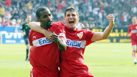Cacau und Mario Gomez