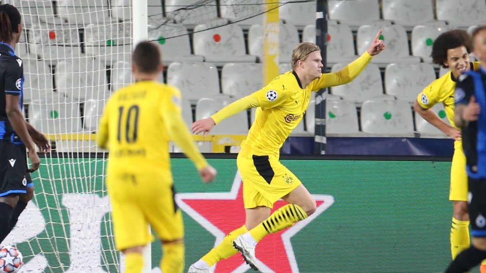 Doppeltorschütze: Erling Haaland bejubelt den ersten von zwei Treffern.
