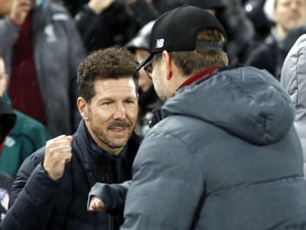 Man kennt und schätzt sich: Diego Simeone und Jürgen Klopp.