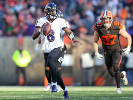 Lamar Jackson ist Quarterback der Baltimore Ravens.