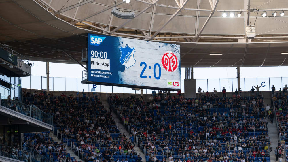 2:0 gewann die TSG gegen Mainz.
