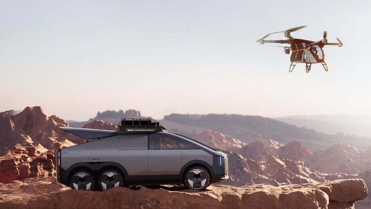 Dieser-Gel-nde-Truck-hat-einen-Helikopter-im-Kofferraum