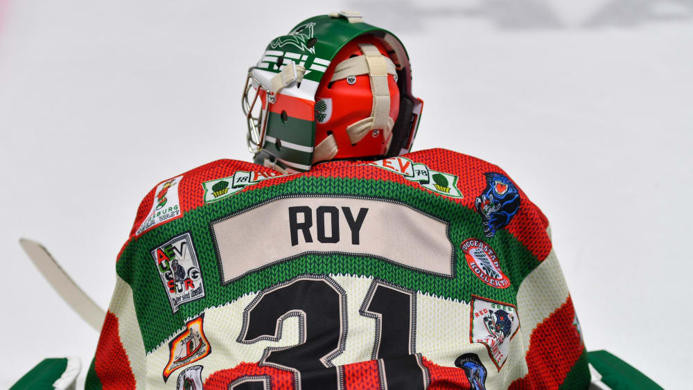 Ein weiteres Jahr in Augsburg: AEV-Goalie Olivier Roy.