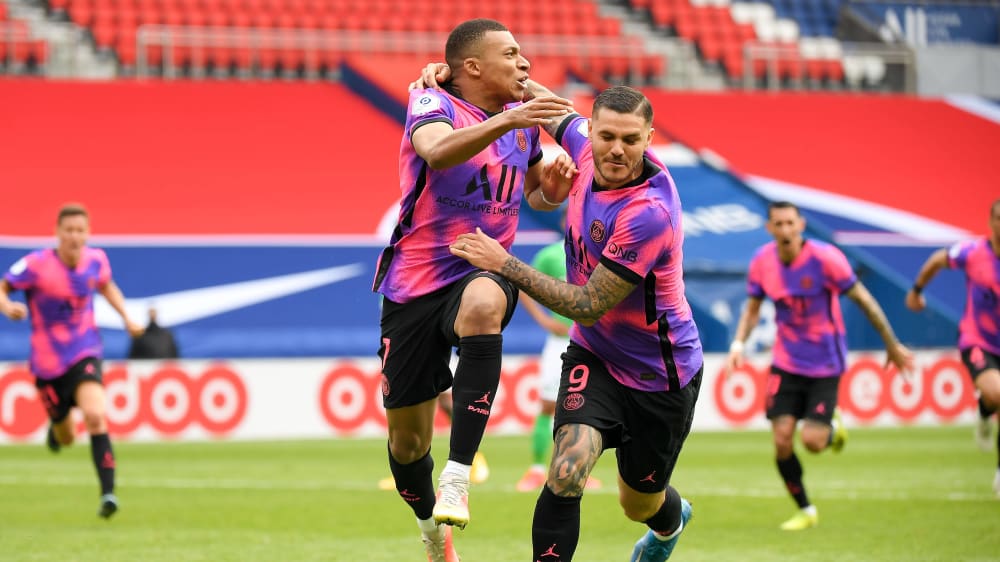 Hatte das letzte Wort: PSG-Joker Icardi (re.), hier mit Doppelpacker Mbappé.