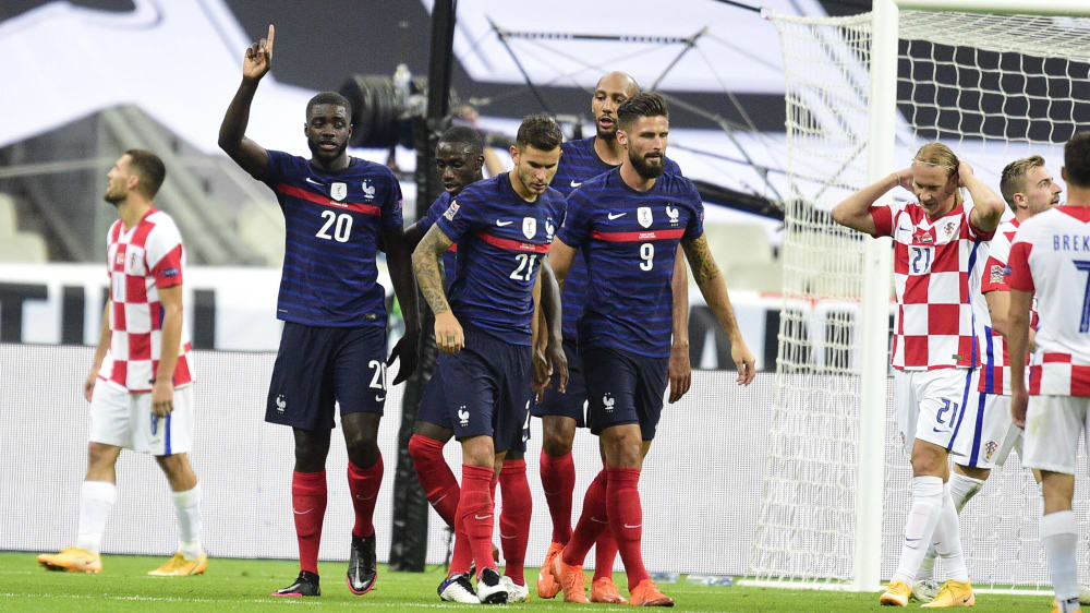 Krönte seinen zweiten Länderspiel-Einsatz mit dem ersten Treffer: Leipzigs Dayot Upamecano (#20).