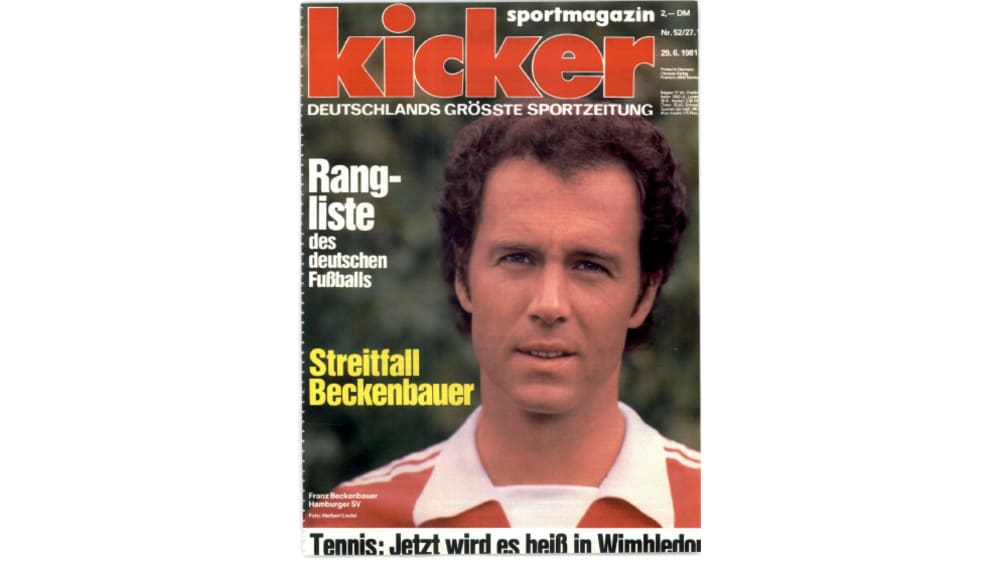 Franz Beckenbauer Die 20 Besten Kicker Titelseiten Bundesliga Bildergalerie Kicker