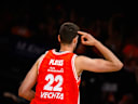 22.05.2026, Rasta Dome, Vechta Basketball, easyCredit Bundesliga, Playoffs Viertelfinale, Rasta Vechta vs. ALBA Berlin Tibor Pleiß Pleiss ( 22 Vechta) *** 22 05 2026, Rasta Dome, Vechta Basketball, easyCredit Bundesliga, Playoffs quarterfinals, Rasta Vechta vs ALBA Berlin Tibor Pleiß Pleiss 22 Vechta