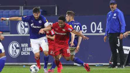 27 Prozent Ballbesitz: Schalke überließ auch Bayer Leverkusen das Feld.