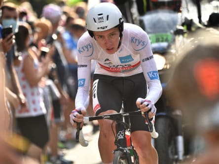 Sensation im Zeitfahren: Tadej Pogacar gewinnt und knöpft Primoz Roglic das Gelbe Trikot ab