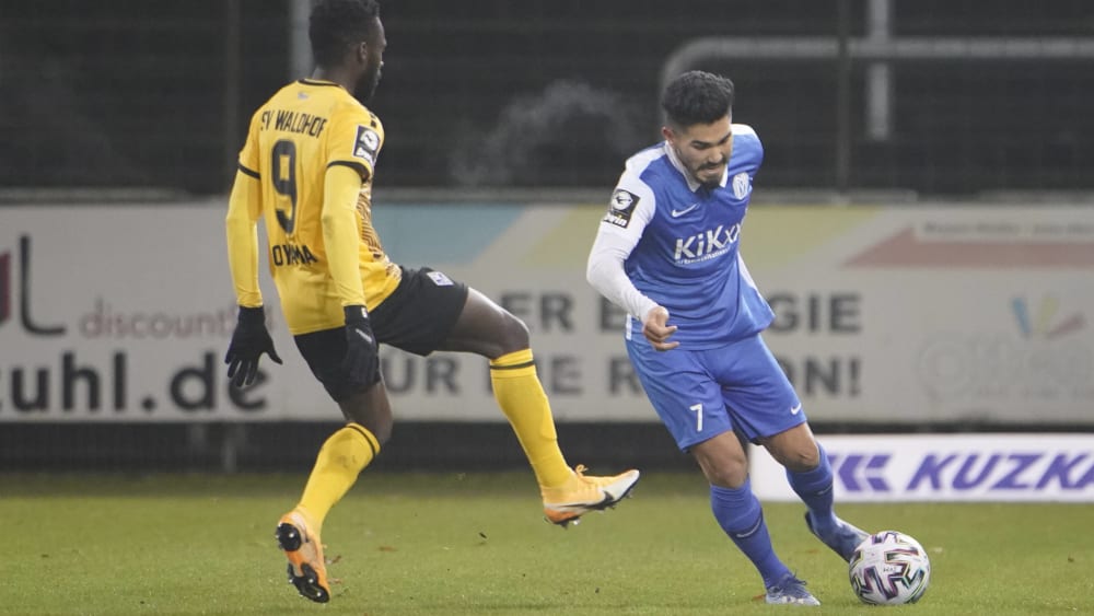 Hassan Amin sorgte gegen Ex-Klub-Mannheim für den Meppener Führungstreffer.