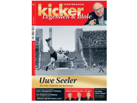 Das Cover des kicker-Sonderhefts "Legenden & Idole" mit Uwe Seeler