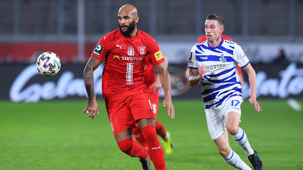 Terrence Boyd (links) hatte gegen den MSV Duisburg gerade in Halbzeit zwei eine Vielzahl an Chancen.