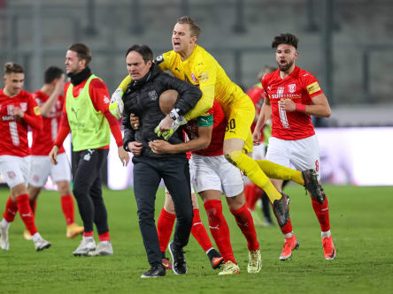 Jubel beim Halleschen FC