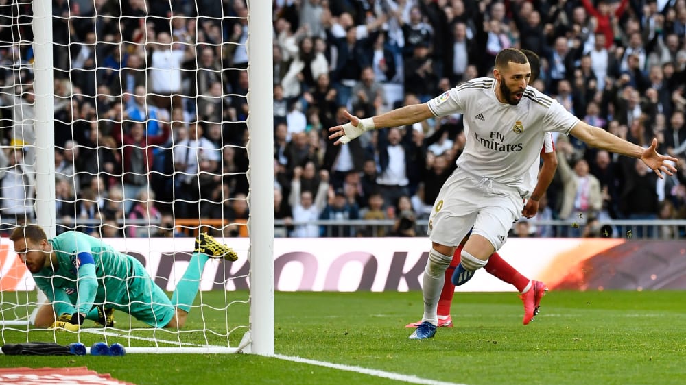 Auf einmal zur Stelle: Karim Benzema war kaum zu sehen und stand dann goldrichtig.