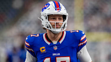 September 13, 2026: Buffalo Bills quarterback Josh Allen (17) prior to a game between the Buffalo Bills and the Houston Texans in Houston, TX. ..Trask Smith/CSM (Credit Image: © Trask Smith/CSM via ZUMA Press Wire