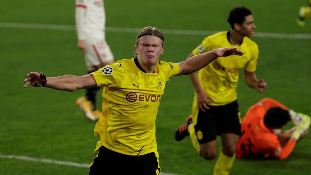 Borussia Dortmund Siegt In Sevilla Erling Haaland Stellt Rekord Auf Kicker