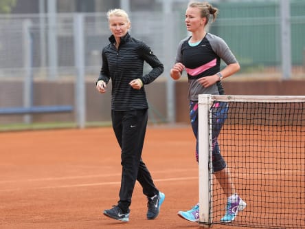 Jana Novotna und Barbora Krejcikova im Jahr 2016