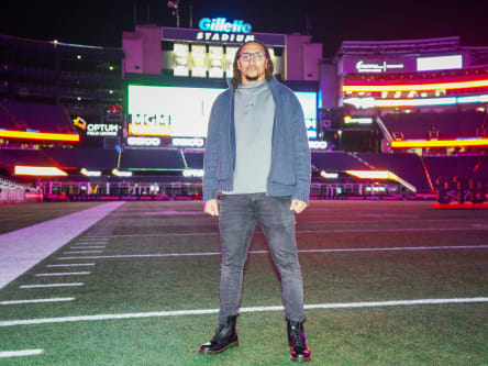 Jakob Johnson ist Fullback in der NFL.