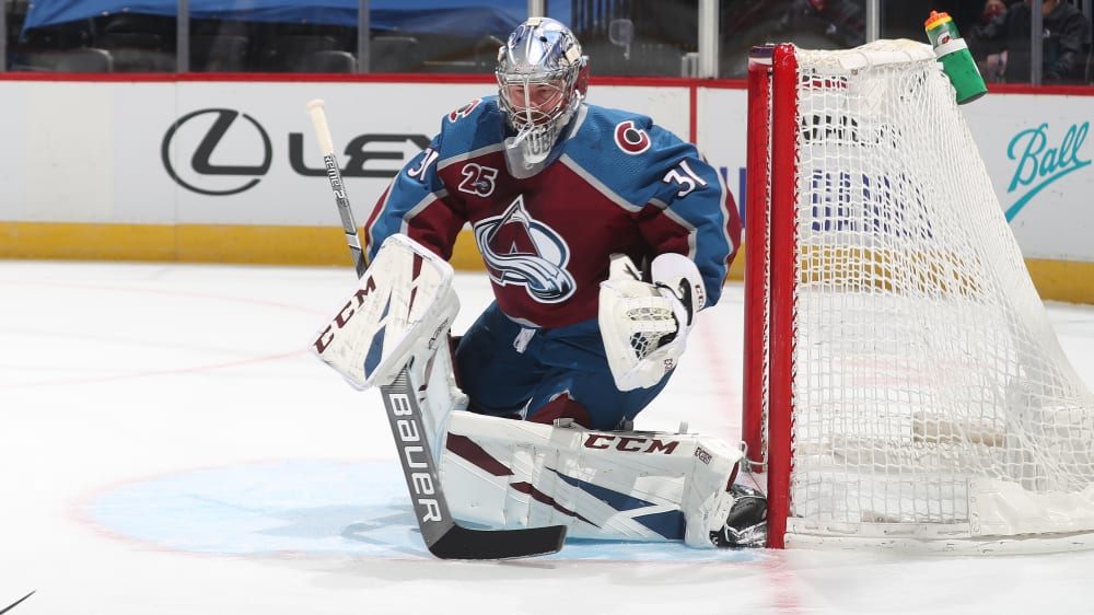 Der deutsche Avalanche-Torwart Philipp Grubauer hielt den Sieg gegen die Kings fest.