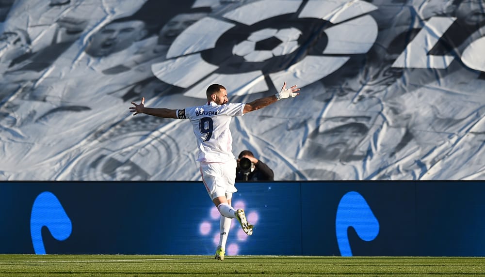 Der entscheidende Coup: Karim Benzema jubelt nach dem 2:1.