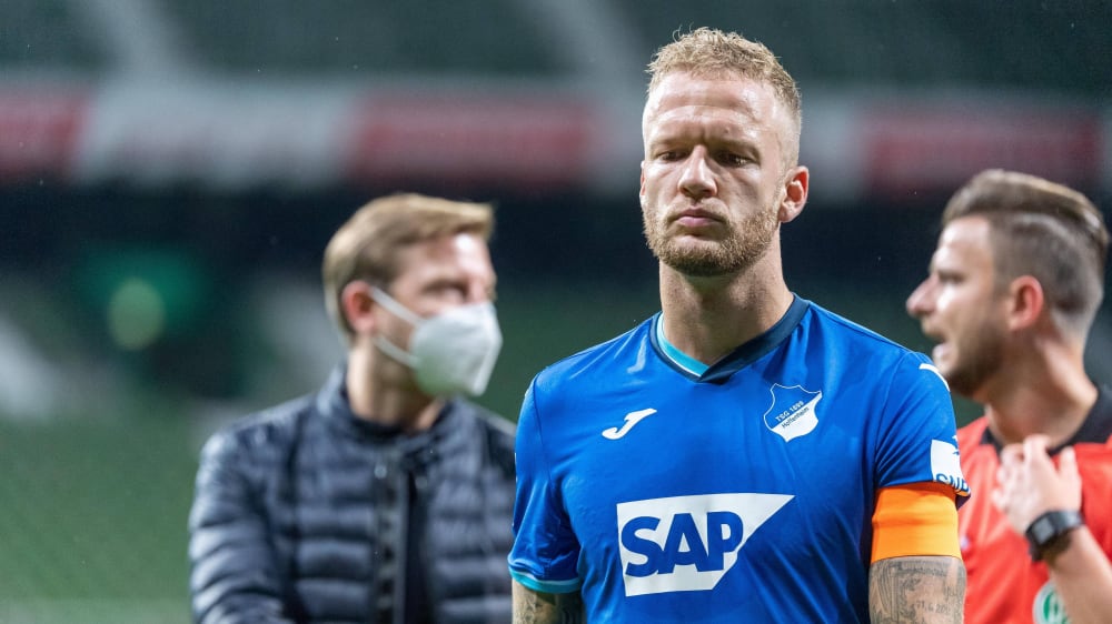 Er war bei seiner Rückkehr nach Bremen nicht zufrieden: TSG-Kapitän Kevin Vogt.