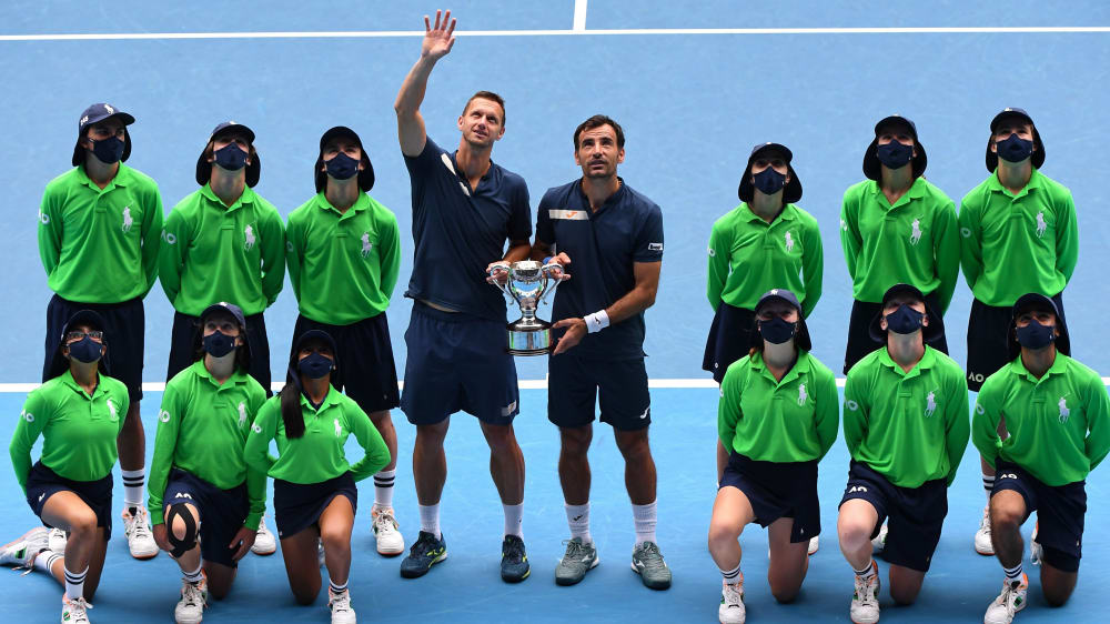 Doppel-Champions in Australien: Filip Polasek (links) und Ivan Dodig.
