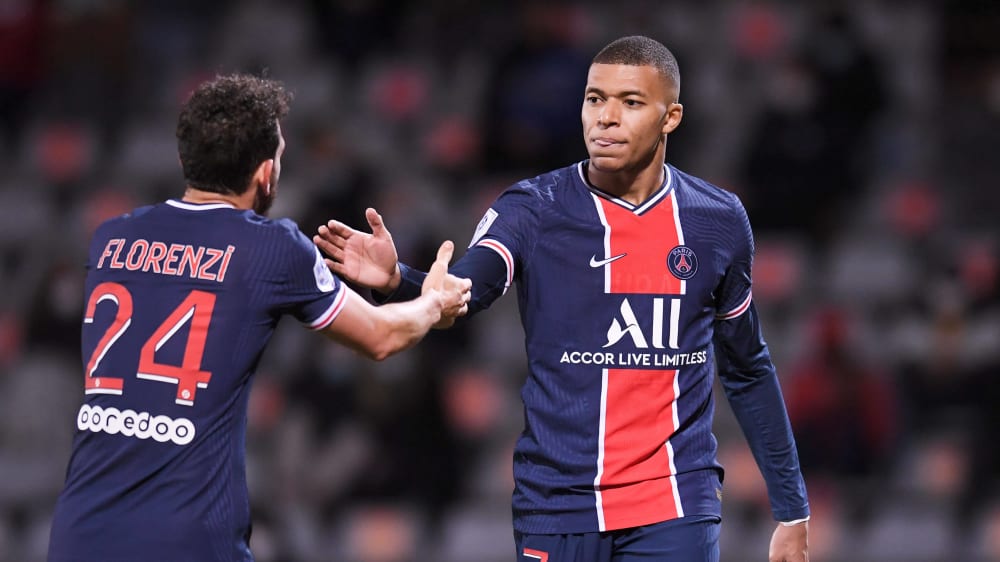 Sorgte für die Führung: Kylian Mbappé (re.) 