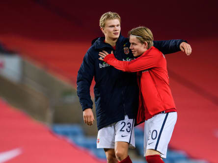 Erling Haaland und Jens Petter Hauge