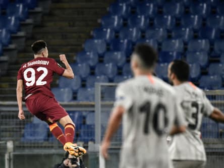 Freudensprung: Stephan El Shaarawy (l.) beim Torjubel.