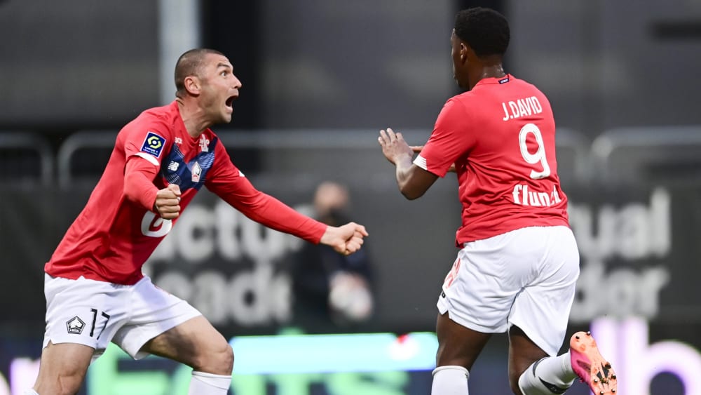 Meistermacher: Burak Yilmaz (li.) und Jonathan David steuerten je ein Tor zum entscheidenden Sieg in Angers bei.