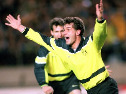 Michael Zorc und Heiko Herrlich (hinten)