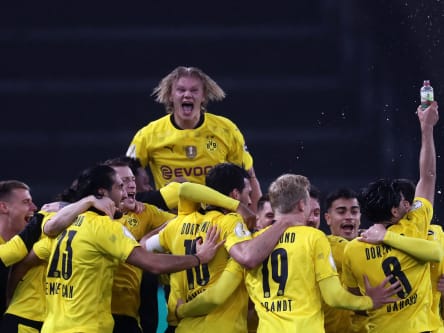 Borussia Dortmund jubelt über den Pokalsieg