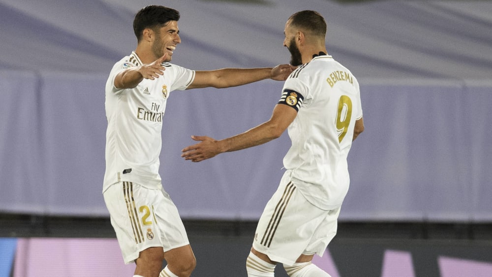 Marco Asensio (li.) und Karim Benzema
