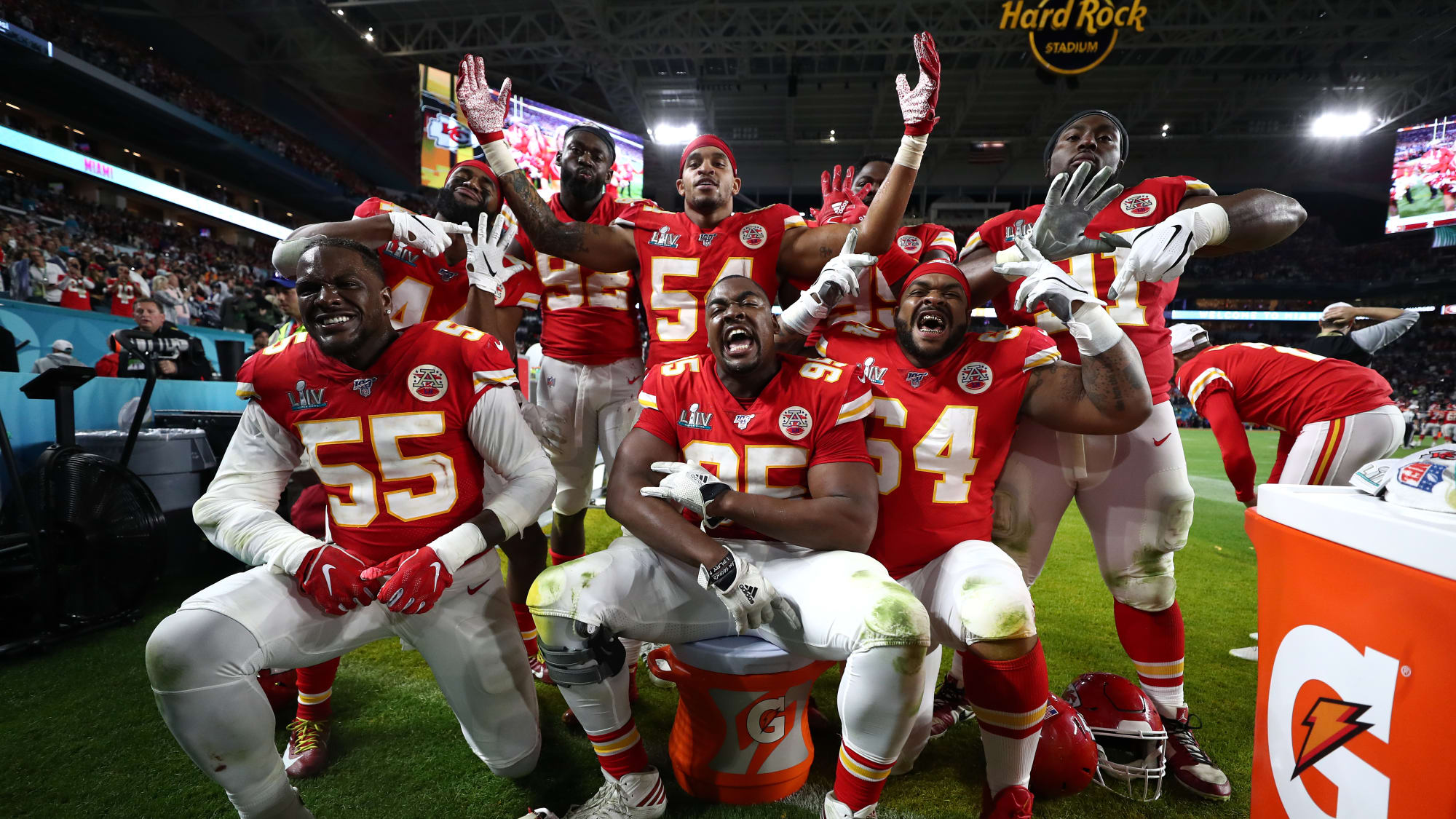 222, 29, 3, 2 Kansas City Chiefs sind auf dem NFLOlymp Football