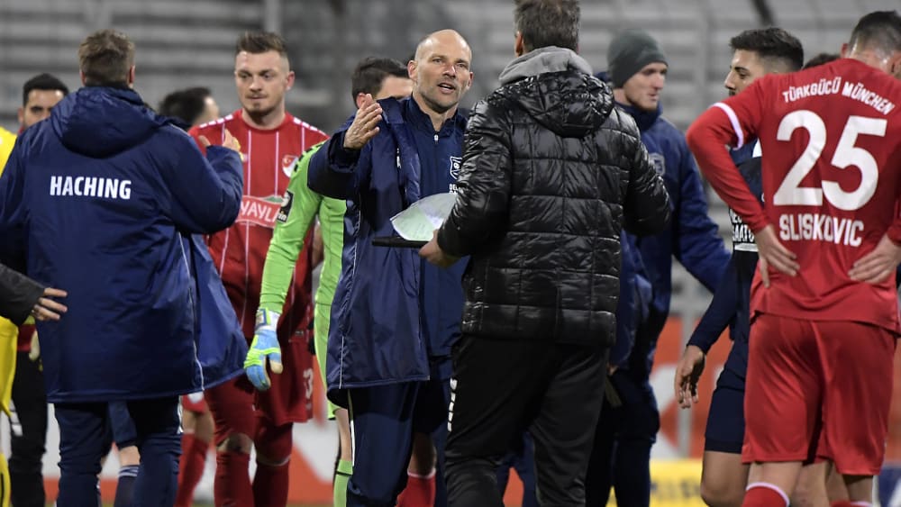 Arie van Lent holt mit Unterhaching einen Punkt bei Türkgücü.