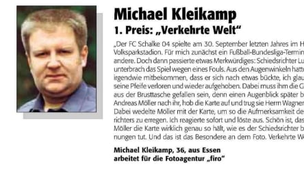 Michael Kleikamp zum 1. Preis