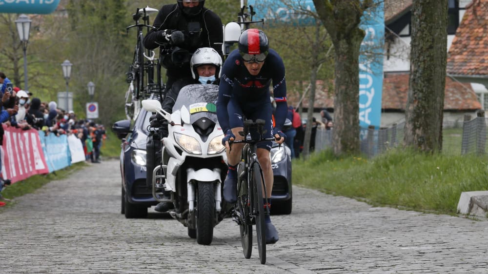 Geraint Thomas zeigte sich beim Kampf gegen die Uhr gewohnt stark.