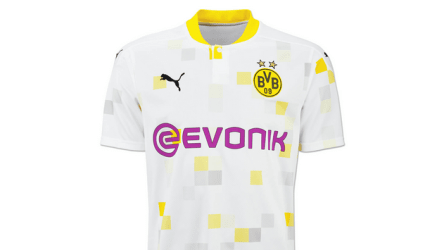 Hell mit Pixeln: Borussia Dortmunds Ausweichtrikot 2020/21.