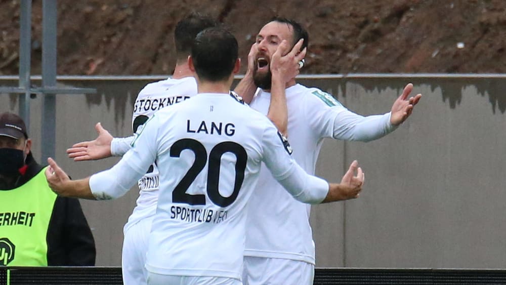 Der Siegtreffer: Mal wieder war Verls Zlatko Janjic zur Stelle.