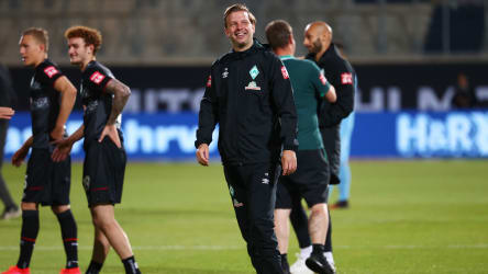 Muito feliz com o rebaixamento: o técnico do Werder Bremen, Florian Kohfeldt.