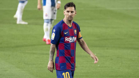 Lionel Messi beim letzten Ligaspiel des FC Barcelona gegen Espanyol