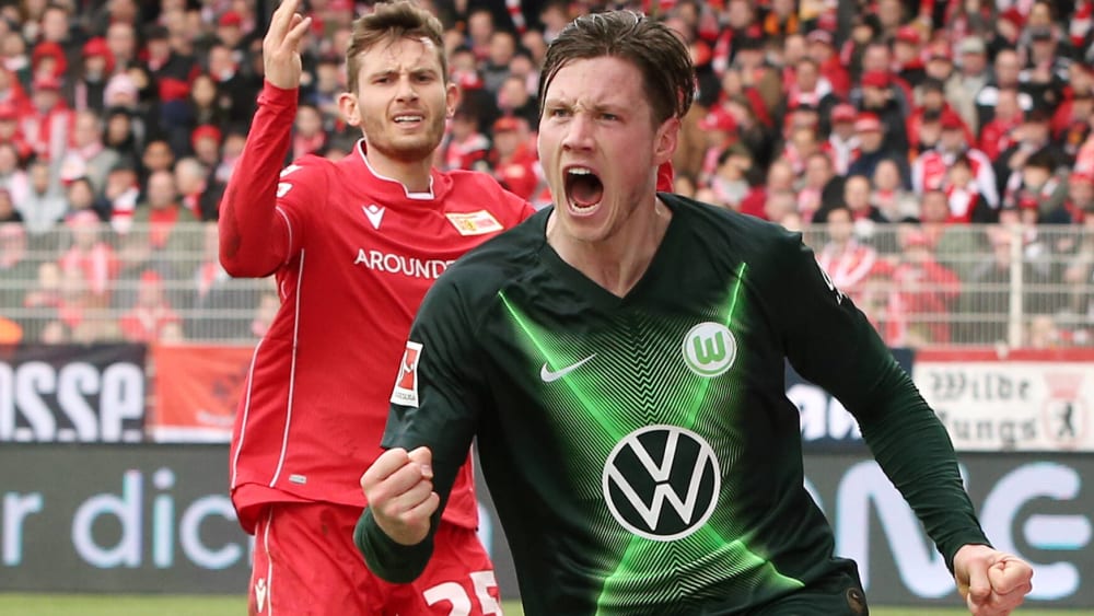 Wout Weghorst köpfte bei Union Berlin das 2:2 für den VfL Wolfsburg.