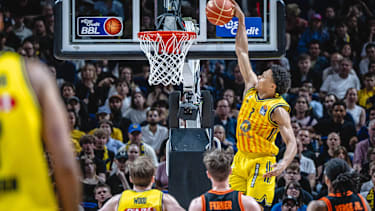 Basketball Berlin 27.05.2026 Saison 2025 2026 EasyCredit BBL 1. Bundesliga Männer, Herren Playoffs Viertelfinale Spiel 5 Alba Berlin - RASTA Vechta Jack Kayil (Alba Berlin, No.07) *** Basketball Berlin 27 05 2026 Season 2025 2026 EasyCredit BBL 1 Bundesliga Men, Men Playoffs Quarterfinals Game 5 Alba Berlin RASTA Vechta Jack Kayil Alba Berlin, No 07