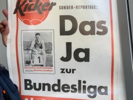 Das Ja zur Bundesliga - für den kicker eine Sonderbeilage wert.