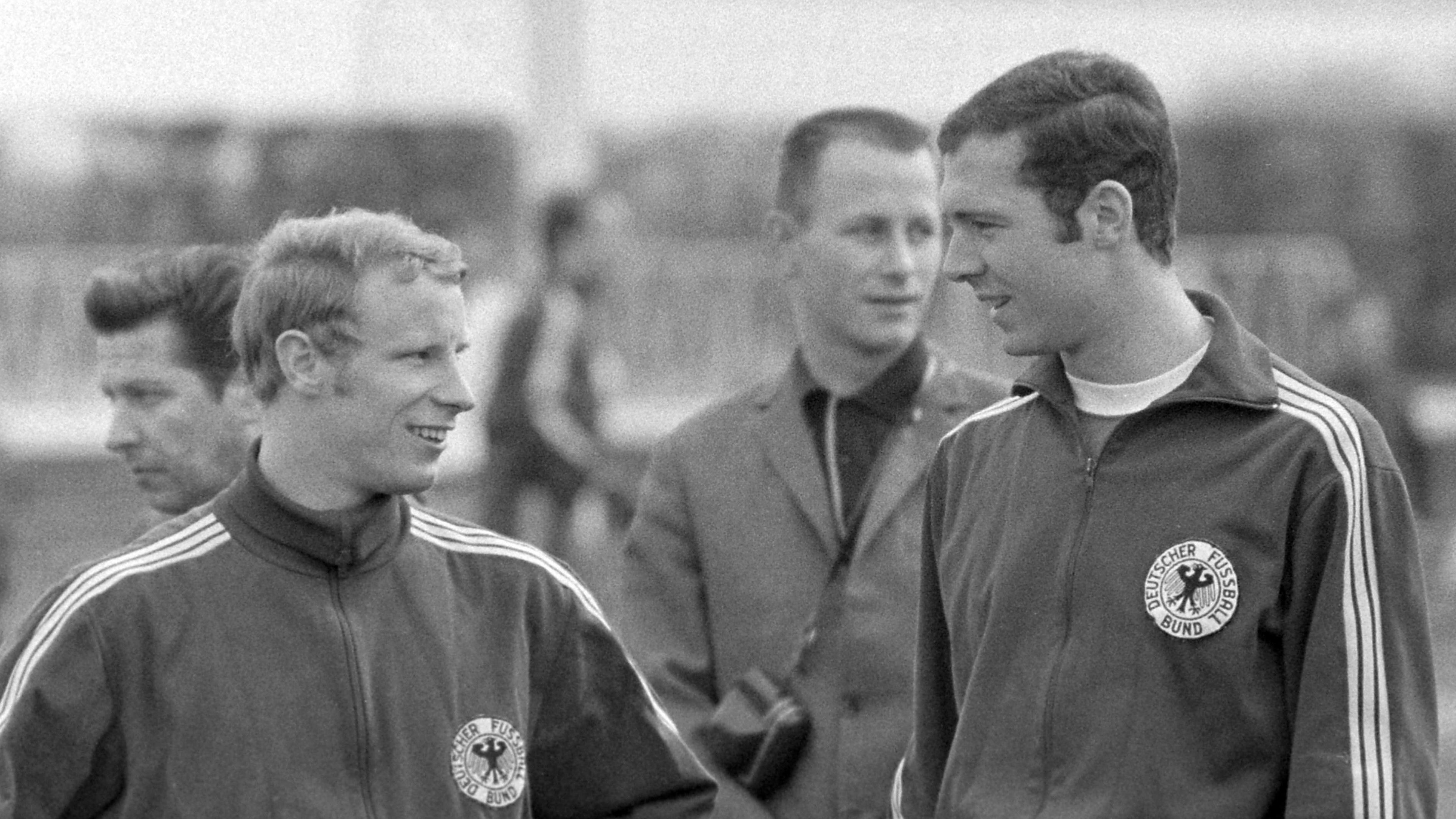 Defensive Leistungsträger der Nationalelf: Berti Vogts (li.) und Franz Beckenbauer